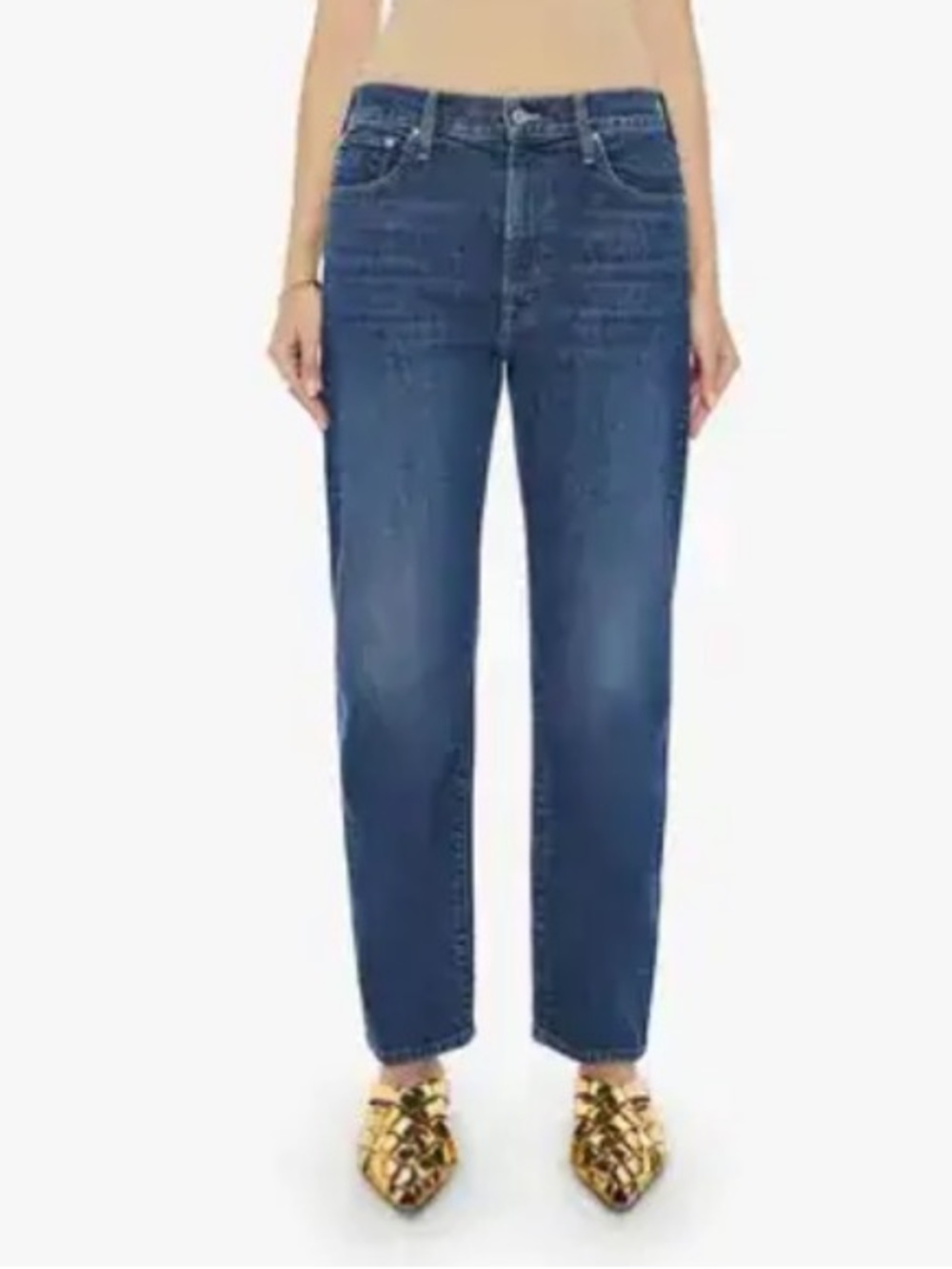 MOTHER The Ditcher Zip Hover Jeans in Cannonball Wash Size 30